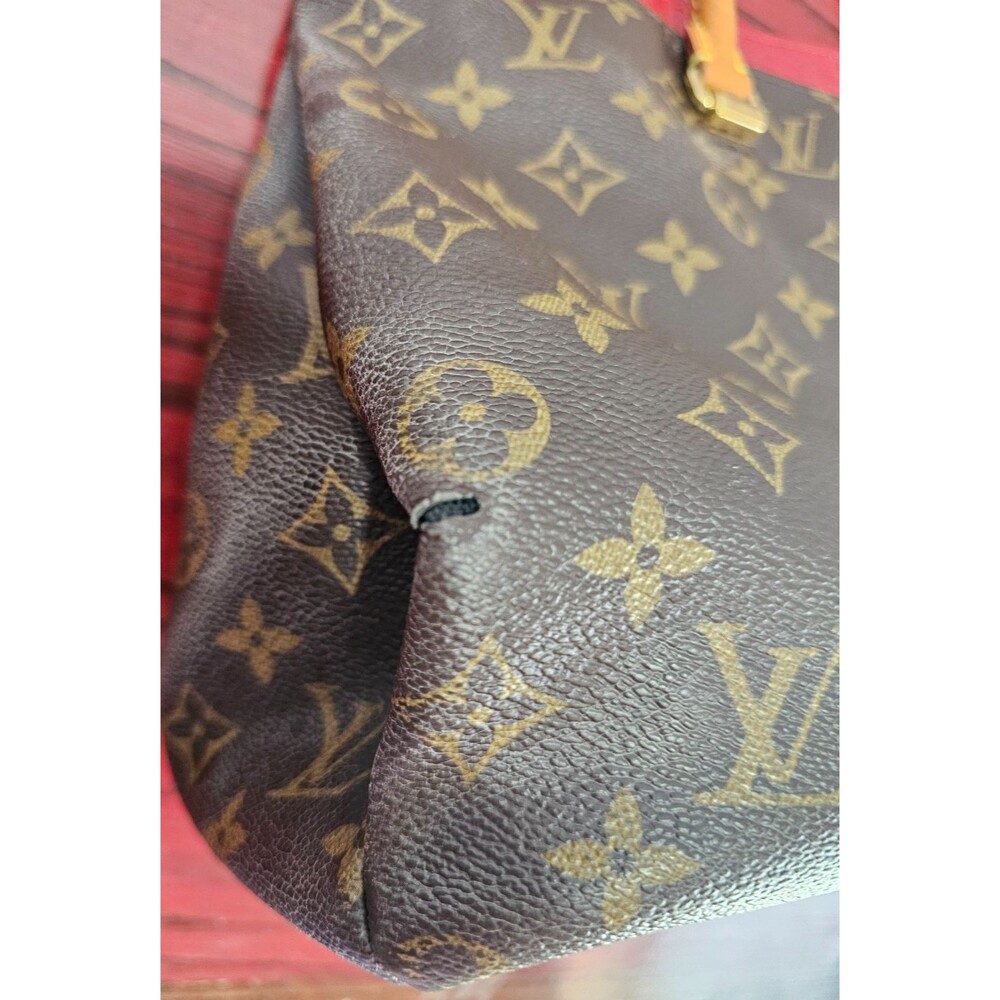 Louis Vuitton Pallas MM Monogram Red Interior Shoulder Bag Authentic - Picture 11 of 16